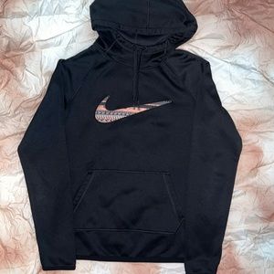 Rare Nike Swoosh Logo Hoodie